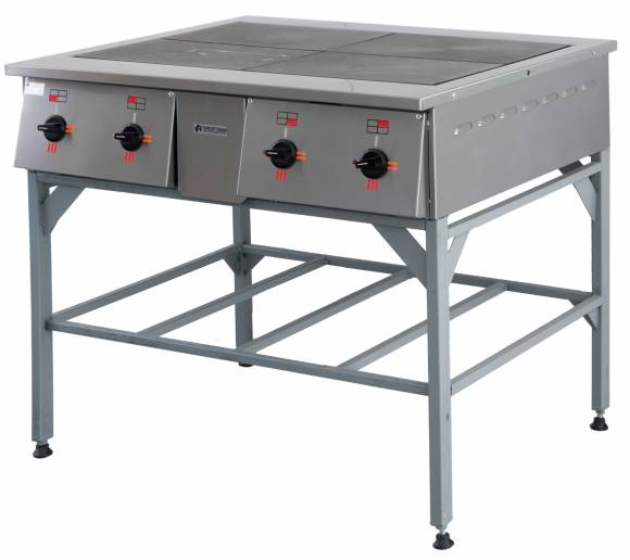 Плита электрическая 4-конфорочная ТулаТоргТехника ПЭ-0,48Н на подставке без жарочного шкафа 3Ф