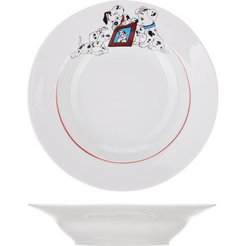 Тарелка глубокая «Далматинцы»; фарфор; 230мл; D=20см 4С0499 /20/