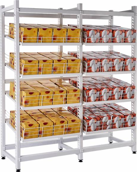 Стеллаж гравитационный начальная секция 807х580х2035 мм Стеллаж гравитационный начальная секция 807х580х2035 мм