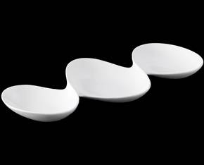 Менажница 3 секции 370мм фигурная Wilmax WL-992416 /3/18/ Менажница 3 секции 370мм фигурная Wilmax WL-992416 /3/18/