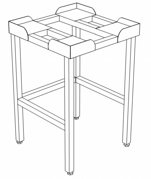 П Подставка без полки и направляющих 700*700*850 П Подставка без полки и направляющих 700*700*850