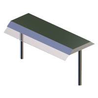 Полка настольная Gastrolux ПН-143/К стеклянный козырек