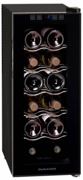 Винный шкаф термоэлектрический DUNAVOX DAT-12.33DC 2 температурные зоны