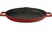 Сковорода 300мм LAVA чугун, с двумя носиками, красная LV Y STV 30 K0 RED 49572 Сковорода 300мм LAVA чугун, с двумя носиками, красная LV Y STV 30 K0 RED 49572