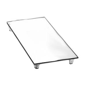 Поднос зеркальный 325х175х30мм APS на ножках 00963  04081003