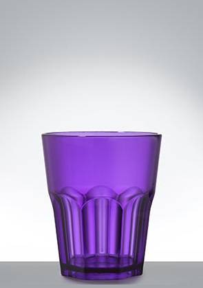 Стакан низкий 270мл GRANITY Acrylic Nipco фиолетовый прозрачный 98мм 190854 /72/