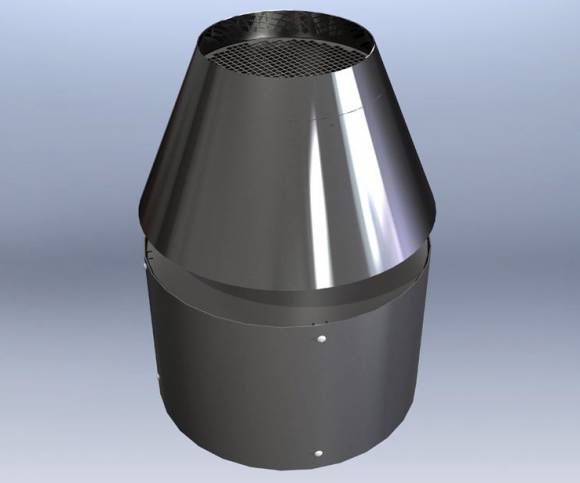 Искрогаситель лабиринтный сухой для печи-мангала VESTA