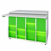 Прилавок нейтральный Neon Luxstahl ПН-1200 Premium Прилавок нейтральный Neon Luxstahl ПН-1200 Premium