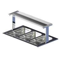 Полка настольная Gastrolux ПН-113/С стеклянная прямая Полка настольная Gastrolux ПН-113/С стеклянная прямая