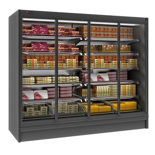 Пристенный охлаждаемый стеллаж Polair GELO MH 2500 - 3 кл без боковин