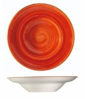 Тарелка глубокая 400 мл 240 мм h=52 мм Терракота, форма Гурмэ Bonna ATCGRM24CK b