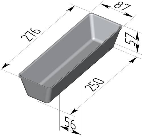 Форма для хлеба Спика 275 х 85 х 55 мм    