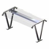 Полка настольная Gastrolux ПН-054/V стеклянная с козырьками