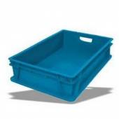 Ящик сплошной 600х400х150мм прямой синий 65057