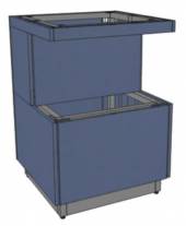 МОНТ 600х800х860 серия RD1 Каркас с обшивкой ЛДСП, полка для тарелок