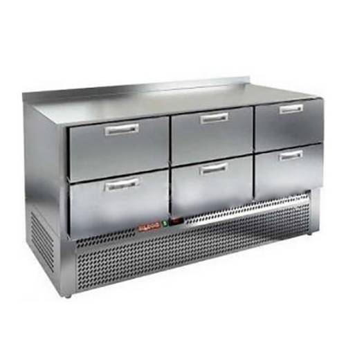 Стол холодильный Hicold GNE222/TN 6 ящиков (агрегат внизу)