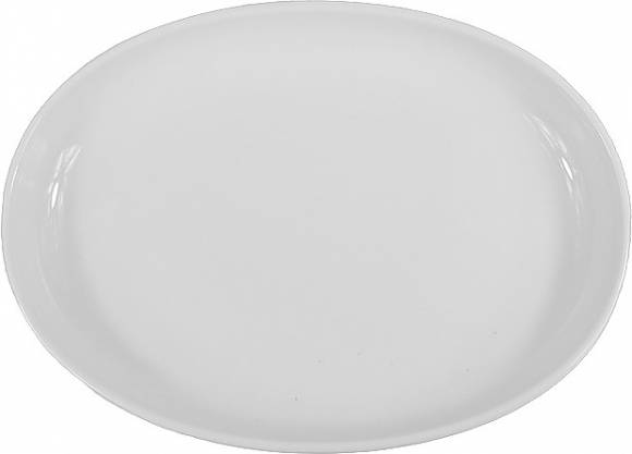 Блюдо овальное 310*240 мм 987 мл с бортом Белый, форма Потт Bonna POT31OV