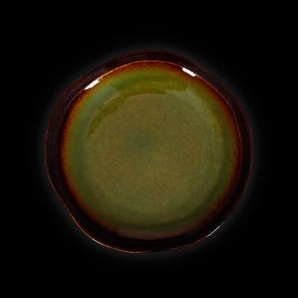 Тарелка мелкая 210мм Corone Verde синий+зеленый HL496940 фк0705