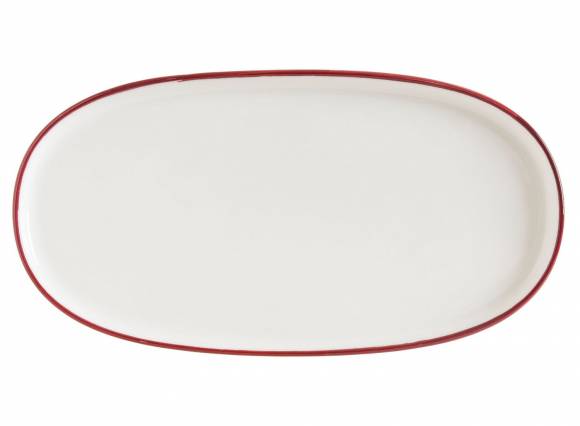 Блюдо овальное 210*100 мм Линеа Бургунди, форма Хюгге Bonna LNEBDHYG21OV b