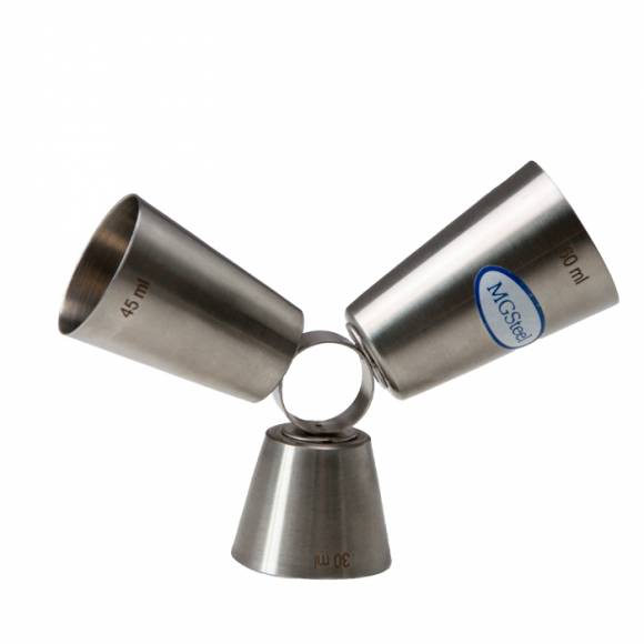 Джиггер нерж. 30/45/60 мл. d=42/40/44 мм. h=125 мм. MGsteel