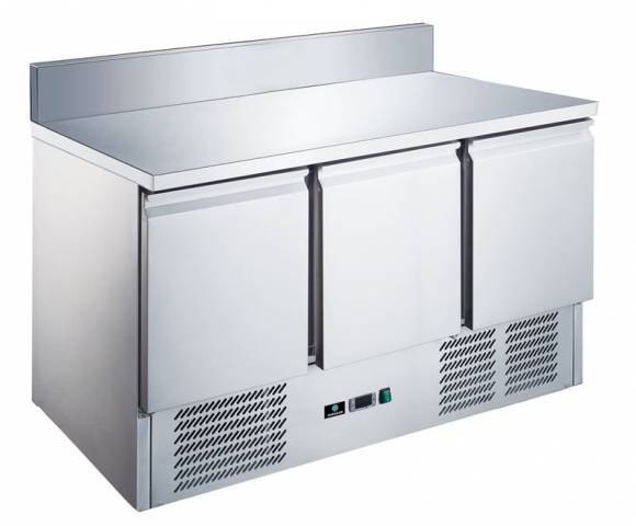 Стол с охлаждающим шкафом Hurakan HKN-GNL3TN-SB с бортом