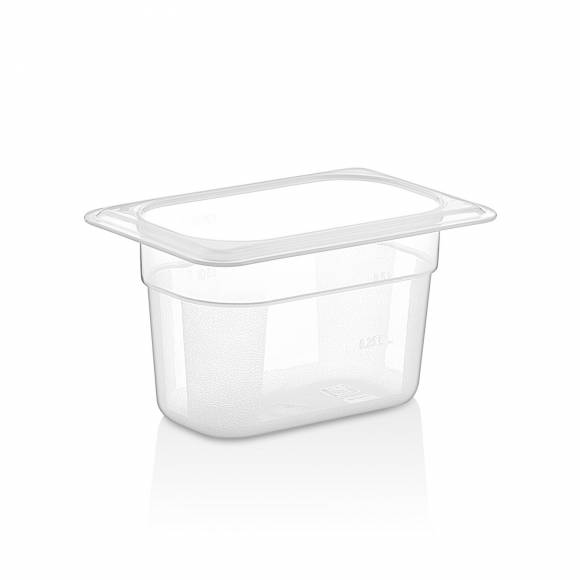 Гастроемкость GN1/9-100 0,75 л. п/п прозрачная GP 76786 Гастроемкость GN1/9-100 0,75 л. п/п прозрачная GP 76786