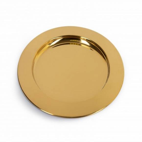 Блюдо круглое 12'' 300мм, нерж/золото[RGS-PJ102-D] кт2881