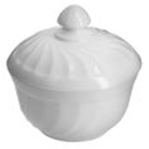 Сахарница с крышкой 325мл Norma Romantic опаловое стекло