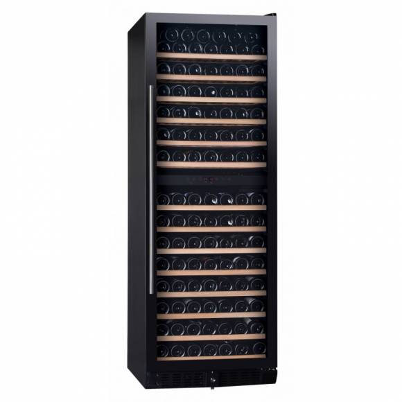 Винный шкаф встраиваемый Dunavox DX-181.490DBK 2 температурные зоны