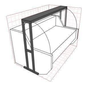 Торговая надстройка над витриной Таир 1.2 Торговая надстройка над витриной Таир 1.2