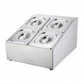 Подставка металлич. 425х340х230мм с 4-мя гастроемкостями (GN1/6-100)  P.L.-SUN