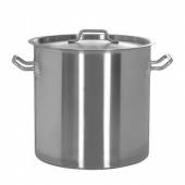 Котел нерж. 30л Luxstahl кт3504 (d=35см h=32см) с крышкой. для индукции