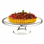 Подставка для торта 28 см. h=9 см. на ножке бортик вниз стекло Патисери 1018227 Подставка для торта 28 см. h=9 см. на ножке бортик вниз стекло Патисери 1018227