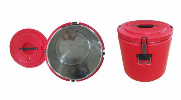 Термос 48л нерж. профессиональный Maco 251403 красный