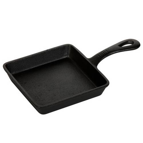 Сковорода 142х142x26мм чугун Luxstahl с ручками порционная HE6101