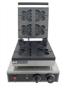 Вафельница Hurakan HKN-GES10 Butterfly 4 вафли в виде бабочек Вафельница Hurakan HKN-GES10 Butterfly 4 вафли в виде бабочек