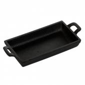 Сковорода 180х96x30мм чугун Luxstahl с двумя ручками порционная HE1895