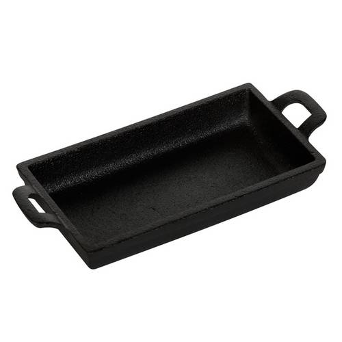 Сковорода 180х96x30мм чугун Luxstahl с двумя ручками порционная HE1895