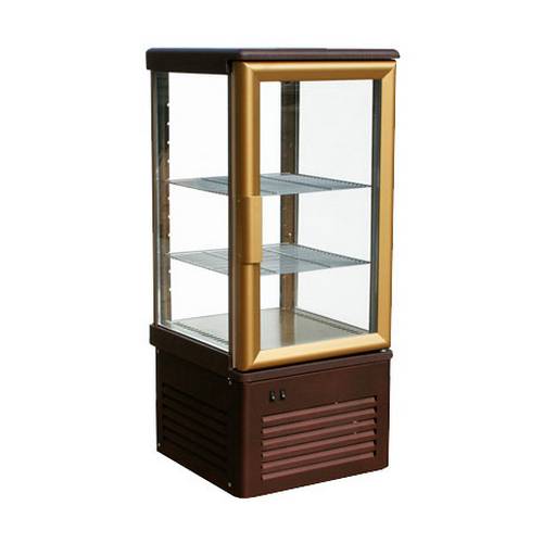 Витрина верт. холодильная кондитерская Carboma R120C динамика (корично-золотой) Витрина верт. холодильная кондитерская Carboma R120C динамика (корично-золотой)