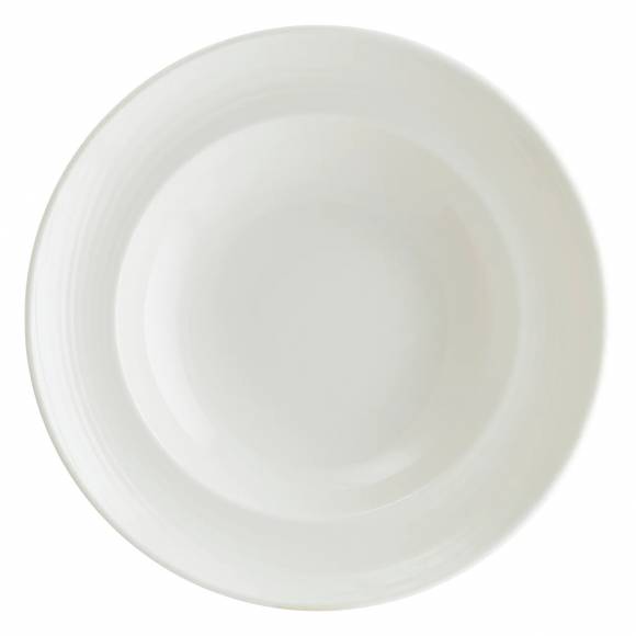 Тарелка глубокая 450 мл 270 мм h=56 мм Белый Луп узкая полоска Bonna LOPGRM27CK b