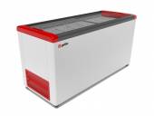 Ларь морозильный Frostor Gellar FG 600 C красный с прямым стеклом