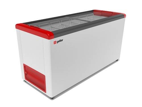 Ларь морозильный Frostor Gellar FG 600 C красный с прямым стеклом Ларь морозильный Frostor Gellar FG 600 C красный с прямым стеклом