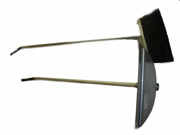 Щетка с длин. ручкой + совок с длин. ручкой "Лень" 31-0444.