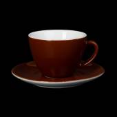 Чайная пара 200мл Corone Gusto коричневая фк1722 Чайная пара 200мл Corone Gusto коричневая фк1722