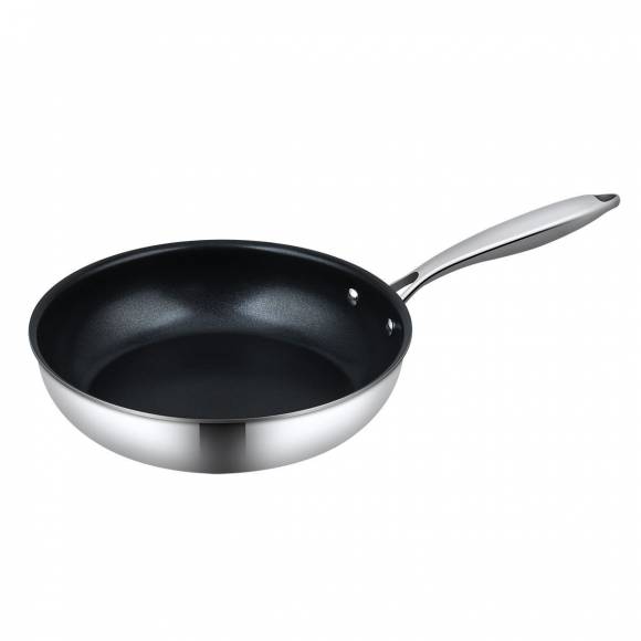 Сковорода 3-х слойная,индукция,сталь 304 240*50мм,антипригарное покрытие ProffCuisine 81280092