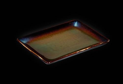 Блюдо прямоугольное 228х162мм Corone Verde синий+зеленый HL497040 фк0715 Блюдо прямоугольное 228х162мм Corone Verde синий+зеленый HL497040 фк0715