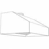 Зонт вытяжной пристенный купольный 1800*1300 Зонт вытяжной пристенный купольный 1800*1300