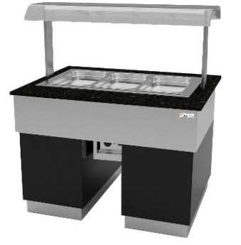 Прилавок тепловой Stone Island Gastrolux ТМ-2010/5GN/SI под 5хGN1/1-200