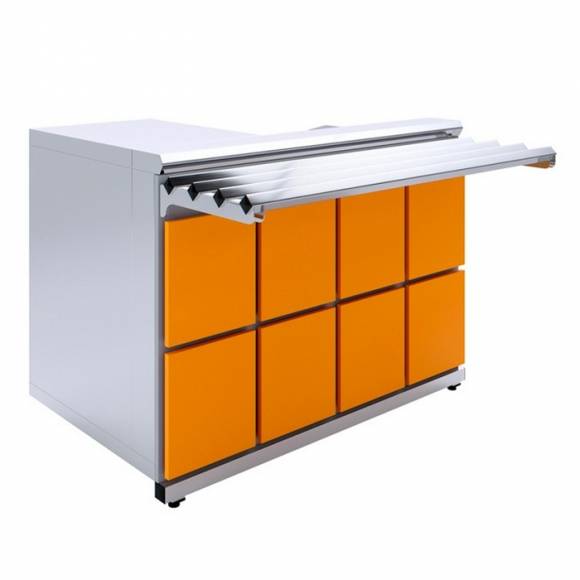 Прилавок кассовый универсальный Domino Luxstahl КК-1200 Premium Прилавок кассовый универсальный Domino Luxstahl КК-1200 Premium