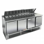 Стол холодильный для салатов (саладетта) Hicold SLE1-1111GN с крышкой